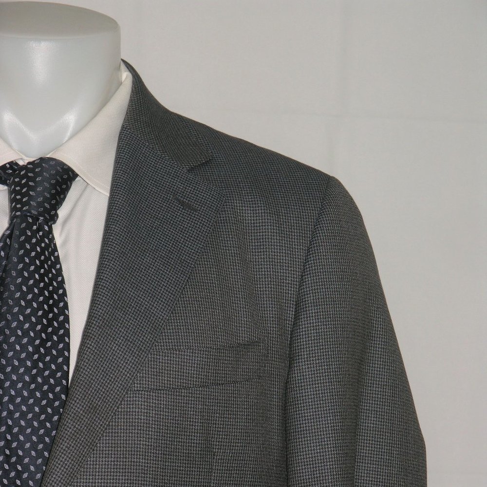 Canali 1934 Siena Current Gray Puppytooth Two Button Sport Coat 44R